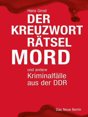 cover image of Der Kreuzworträtselmord